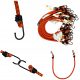 Nabor 25 Elastičnih Vrvic z Kovinskimi Kljukami BUNGEE CORD HOOK, 0,8x60cm