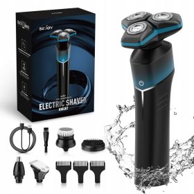 SEJOY TXD KNIGHT 5W1 Moški Brivnik za Golenje z LED Lučko