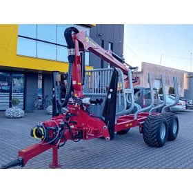 Gozdarska prikolica za spravilo lesa Tajfun GAP 140