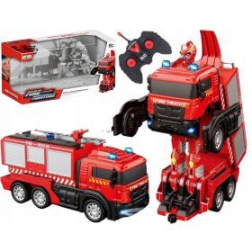 2v1 GASILSKI ROBOT NA DALJINSKO UPRAVLJANJE S TRANSFORMERJI