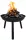  VRTNO KURIŠČE ZA ŽAR 57 CM VELIKA JEKLENA ČRNA SKLEDA BBQ 1006