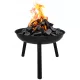  VRTNO KURIŠČE ZA ŽAR 57 CM VELIKA JEKLENA ČRNA SKLEDA BBQ 1006
