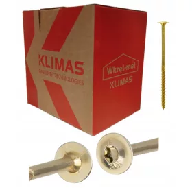   Mizarski vijaki za les TORX 6x200 s podložkami - Set 100 kosov
