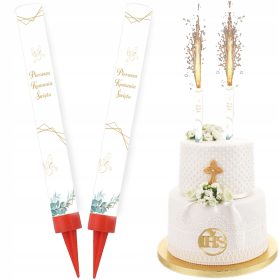   FONTANA TORTOWA KOMUNIJNA Race First SVETO OBHAJILO Boho IHS 18cm 2 szt.