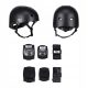 Nils Extreme Otroški Kolesarski Kask z Ochraniči MR290+H230, Črni, Velikost S