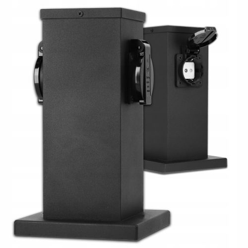 Pravokotni vrtni drog za razsvetljavo Smartled 230V 22 cm črn