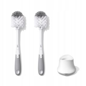   OXO Tot Slovenian Grey Bottle and Pacifier Cleaning Brush Set, 2 Pieces
