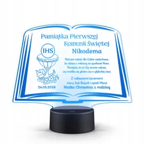    SPOMINEK ZA OBHAJILO, LED SLIKA, darilo za obhajilo za punčko I 1