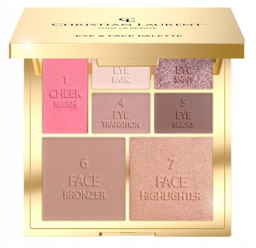 CHRISTIAN LAURENT POUR LA BEAUTE EYE & FACE PALETTE LUXURY GLAM - Razkošna paleta za oči in obraz