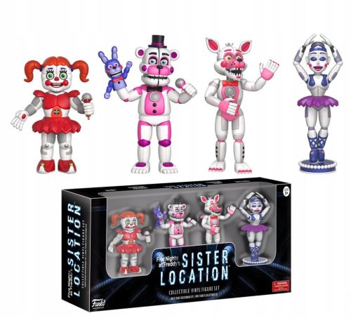 FNAF SET 4 FIGUR FIVE NIGHTS AT FREDDY SISTER LOCATION
