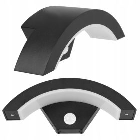   Vrtna stenska svetilka LED Smartled 7099 črna, 10W, IP54, PIR senzor gibanja