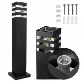 Vrtna LED svetilka Smartled E27 80 cm črna