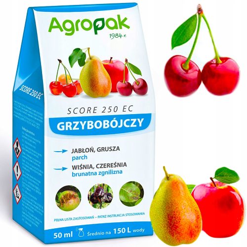 AGROPAK SCORE 250EC 50ML - Fungicid proti jablanovemu krastavcu in rjavi gnilobi sadnega drevja