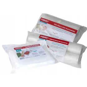   Vakuumski set Maxxo za profesionalno vakuumiranje - 2 role folije 28 cm x 300 cm + 3 role 20 cm x 300 cm + 50 vrečk 28 cm x 22 cm