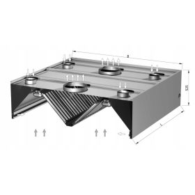 GASTRO OKAP KOMPENZACIJA IN INDUKCIJA 200 X 170