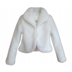 Bolerko za obhajilo s krznenim ovratnikom, zapenjano