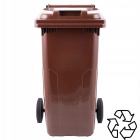   Europlast 120L rjava plastična posoda za ločevanje odpadkov