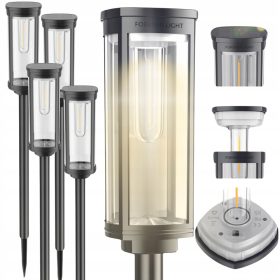    Vgradna solarna svetilka Forever Light, črna, 50 cm, 1 kos.