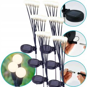    Vgradna solarna svetilka Forever Light, črna, 73 cm, 1 kos.