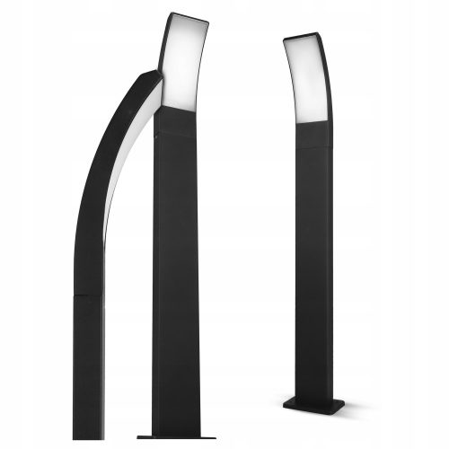 Eleganten zunanji LED stebriček Smartled z integriranim LED virom, 80 cm, črn