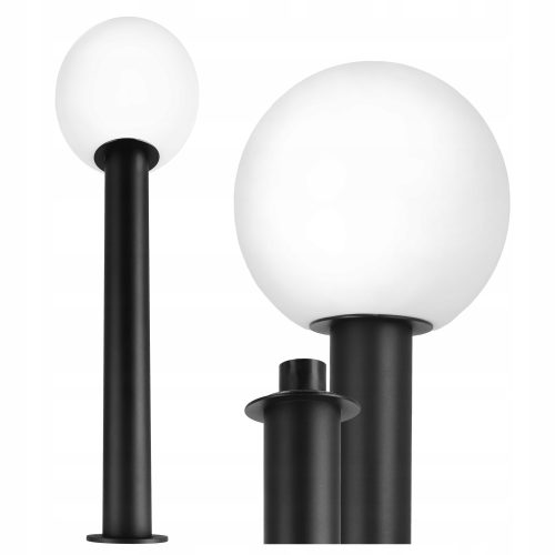 Okrogla LED svetilka za zunanjo razsvetljavo Smartled E27, 70 cm, črna