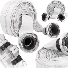   Gasilna cev za umazano vodo 2" (52 mm) 20m s priključki