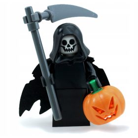   LEGO Konec Grim Reaperjevega žetve s bučno koso Grim Reaper + Jack O'Lantern noč čarovnic