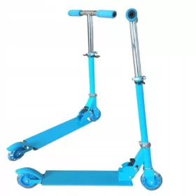   OTROŠKI SKIRO Z DVEMA KOLESOMA, ZLOŽLJIV, LED KOLESA, NASTAVLJIVE BARVE, Z ZAVORO