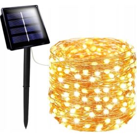 SOLARNA GIRLANDA VRTNIH LUČK 300 LED TOPLE