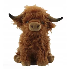 PLIŠASTA IGRAČA RJAVA ŠKOTSKA KRAVA HIGHLAND ZA OTROKE