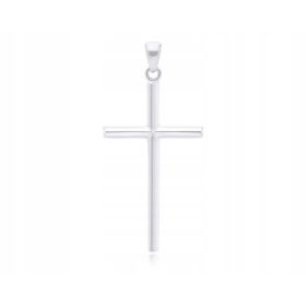  Moški srebrni križ, veliki gladki križ, pr. 925