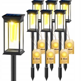  Vgradna solarna svetilka NNLED črna 55 cm 6 kos.