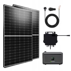    Fotovoltaika balkon 1000W z inverterjem NEO 800W in Growatt NOAH 2000