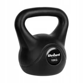   Slovenian Name: Kettlebell Rebel 10 kg - Popoln pripomoček za trening

SEO-Optimized Description: 
Kettlebell 10 kg Rebel Active je izjemno vsestranski pripomoček za vadbo, ki omogoča izvajanje raznov