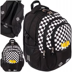   Večpredelni šolski nahrbtnik St.Right Majewski BP01 Šahovnica Corgi