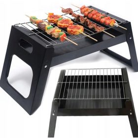    ZLOŽLJIV ŽAR KAMPIRANJE PRENOSNI VRTNI ŽAR NA OGLJE JEKLO