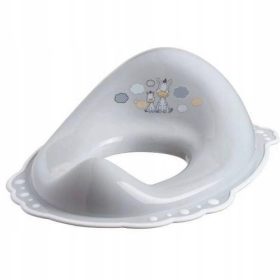 Prevleka za WC školjko Maltex Zebra sivo/bela