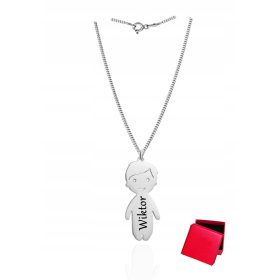    OGRLICA FANTEK FANTEK OTROK IME ZA MAMO BABICO ŽENSKO GRAVIRANJE 925