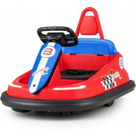   6V električni otroški avtomobil z glasbo in 360-stopinjskim obratom (rdeč)