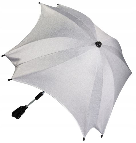 Univerzalni veliki kvadratni UV dežnik za voziček Didibaby, 70 cm, siv