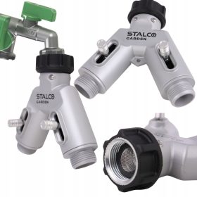   RAZDELILNIK VODE ZA DVOJNI FAP Z VENTILI ZA 3/4" ALU VRTNO CEV