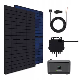    Fotovoltaika balkon 860W z inverterjem NEO 800W in Growatt NOAH 2000