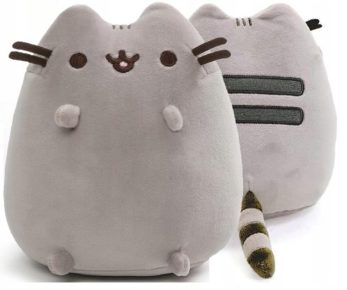 PUSHEEN MASKOTA PRITULJENA PUSHIN MEHKA PLIŠASTA SIVA XL