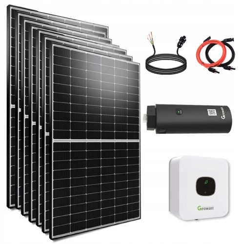  Celoten 3500 W balkonski set z inverterjem Growatt 3,3 kW in WIFI palico