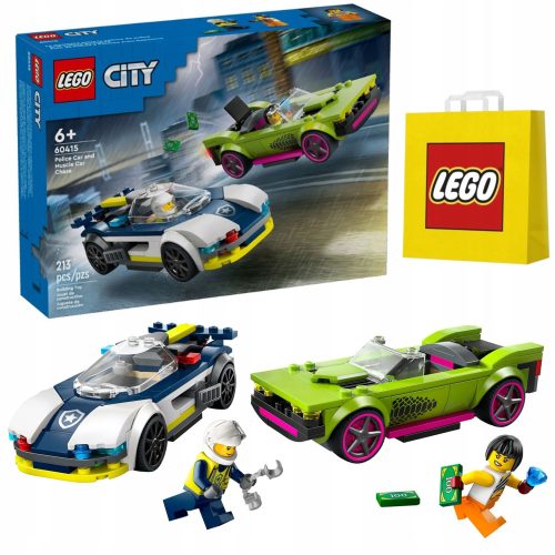 LEGO City 60415 Pošastni Pregon Avtomobilov + LEGO Darilna Vrečka