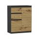 Komoda Modena Moderna 80 x 40 x 98 cm antracit mat