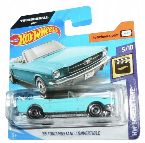 Hot Wheels '65 FORD MUSTANG KABRIO - THUNDERBALL 007 JAMES BOND