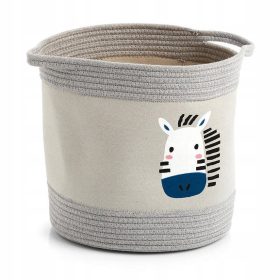 Košara za igrače Zeller 30 x 30 cm sive barve