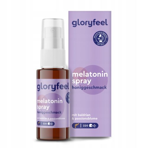 Praktični melatoninov sprej gloryfeel za boljši spanec - 30 ml