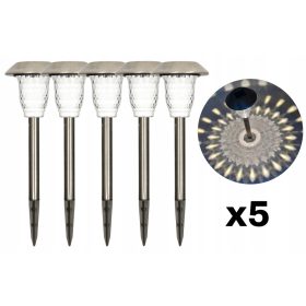  MEGAKABEL vgradna solarna svetilka srebrna 31 cm 1 kos.